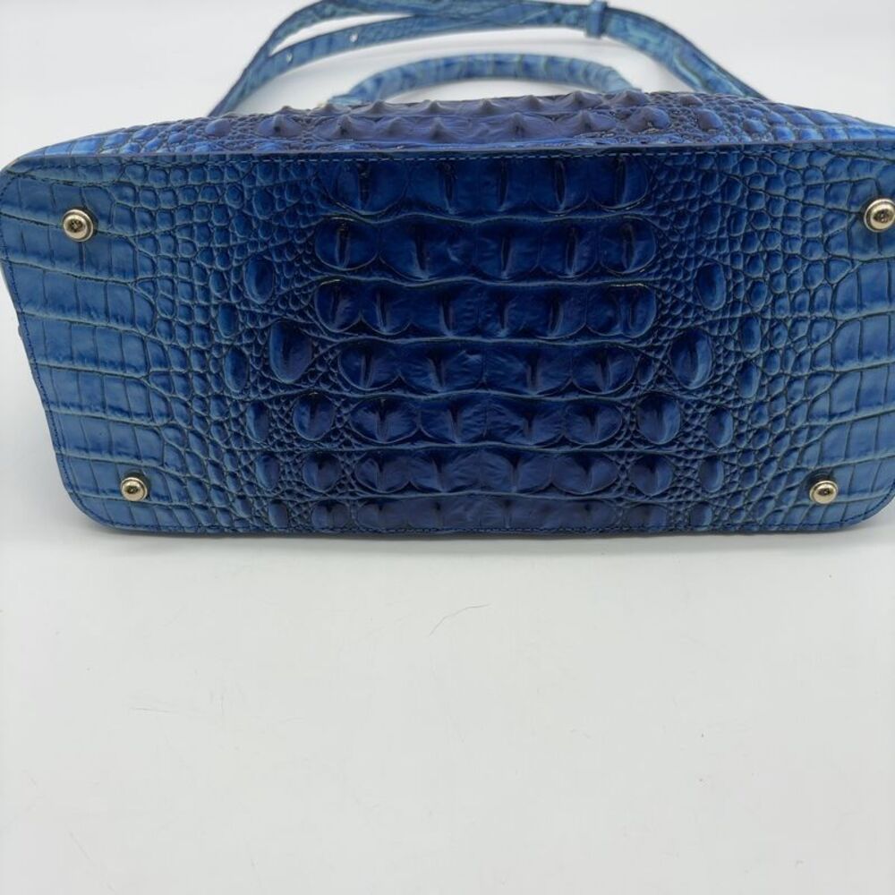 Brahmin Blue Embossed Satchel - Picture 4 of 7